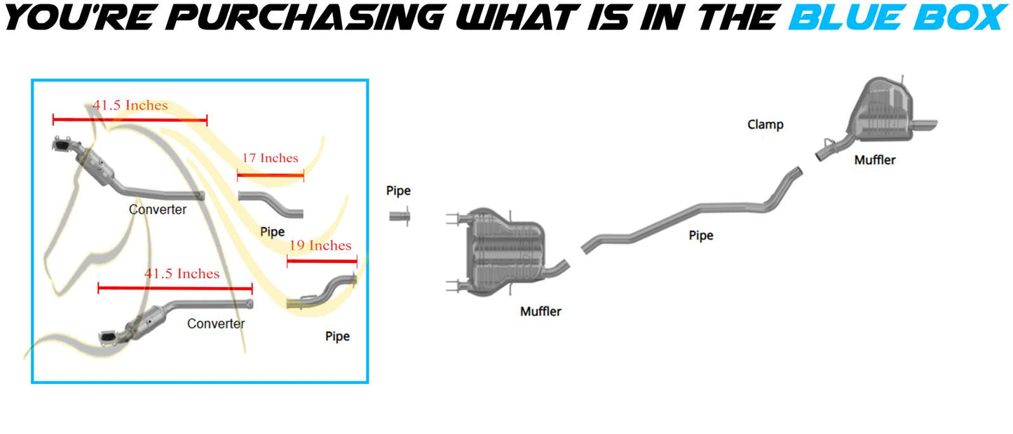 2013-2020 Jeep Grand Cherokee 3.6L EPA-Approved Pair of Catalytic with Pipe Kit