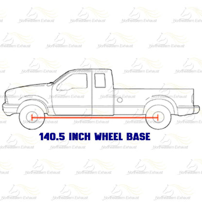 Stainless Steel Exhaust Intermediate Pipe for 2003-2009 Dodge Ram 2500 5.7L 140.5" WB