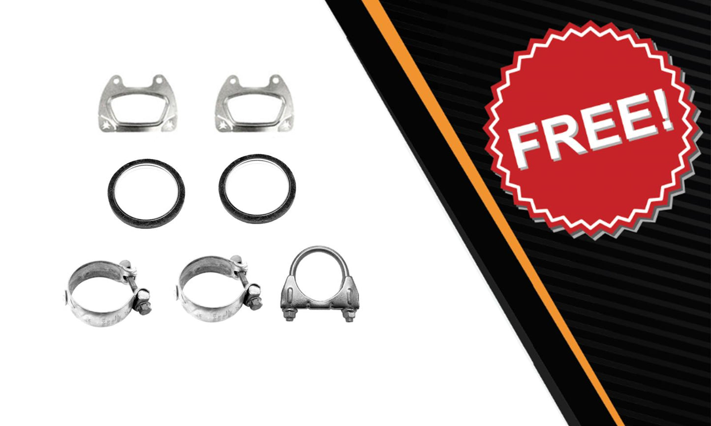 2013-2018 Dodge Durango 3.6L EPA Pair of Catalytic with Extension Pipes Kit