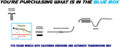 2007-2010 Hyundai Elantra 2.0L Exhaust Pipe