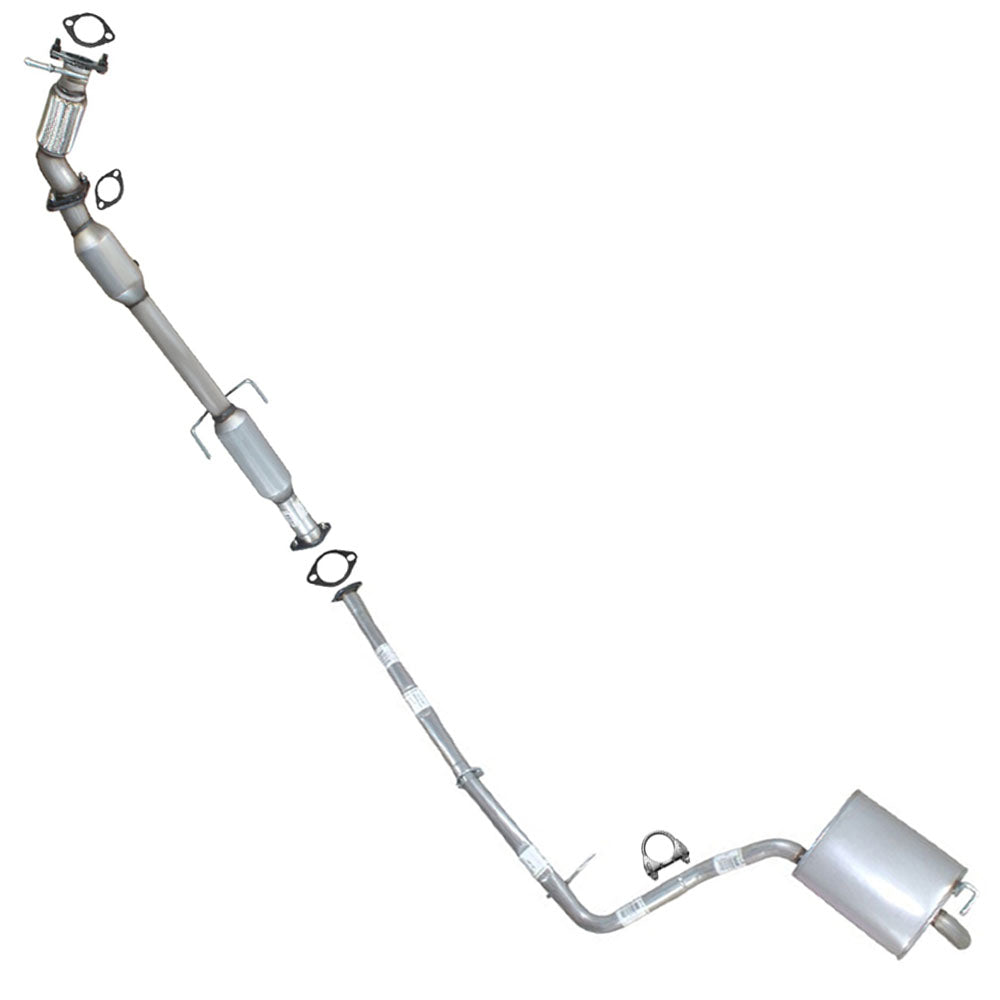 2011-2014 Hyundai Sonata 2.4L Exhaust Rear Catalytic with Flex Pipe and Intermediate Pipe Muffler Kit | EPA Approved