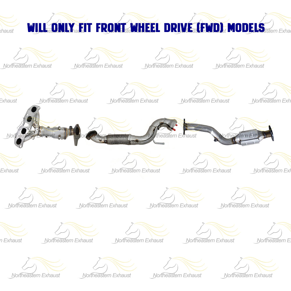 2014-2015 Nissan Rogue Select 2.5L Exhaust Manifold Catalytic Converters and Front Pipe | EPA Approved | FWD