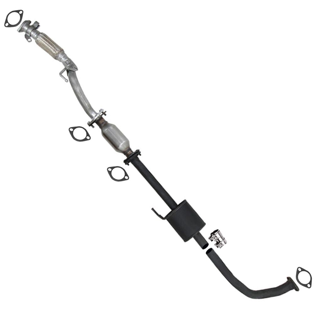 2007-2010 Hyundai Elantra 2.0L Front Exhaust Pipe, Catalytic Converter and Resonator | EPA Approved | SEDAN | California Emissions | Automatic Transmission