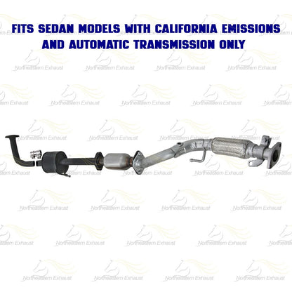 2007-2010 Hyundai Elantra 2.0L Front Exhaust Pipe, Catalytic Converter and Resonator | EPA Approved | SEDAN | California Emissions | Automatic Transmission
