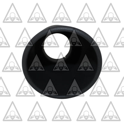 One Powder Coated Black Exhaust Tip 2.5" Inlet | 4" Outlet | 12" Long