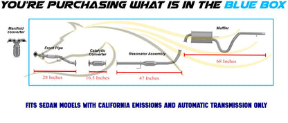 2007-2010 Hyundai Elantra 2.0L Front Exhaust Pipe, Catalytic Converter, Resonator and Muffler | EPA Approved