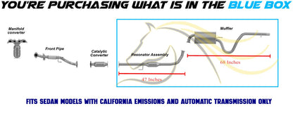 2007-2010 Hyundai Elantra 2.0L Exhaust Resonator Pipe and Muffler Assembly Kit