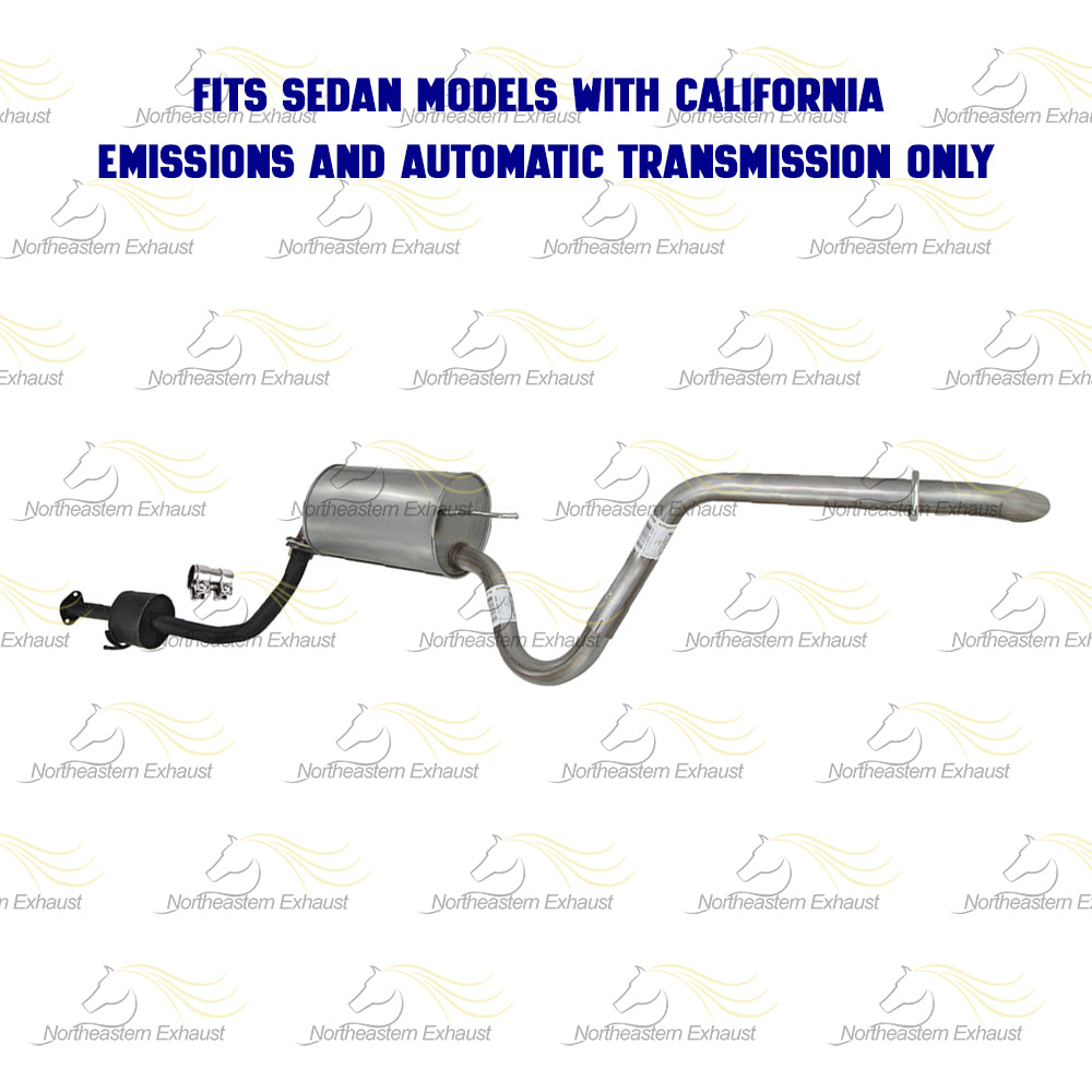 2007-2010 Hyundai Elantra 2.0L Exhaust Resonator Pipe and Muffler Assembly Kit