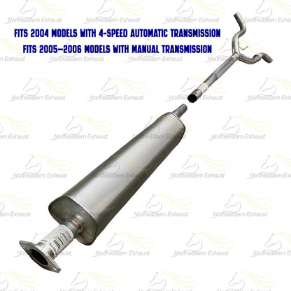 2004-2008 Nissan Maxima 3.5L EPA Approved Rear Catalytic Converter and Resonator Pipe