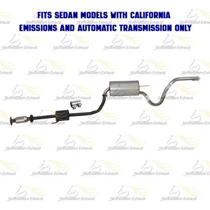 2007-2010 Hyundai Elantra 2.0L Exhaust Catalytic Converter, Resonator Pipe, and Muffler | EPA Approved