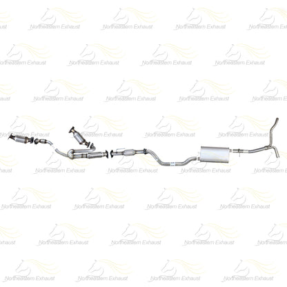 2015-2016 GMC Acadia 3.6L Front and Rear Catalytic Converter, Pipes and Muffler System Kit | EPA Approved