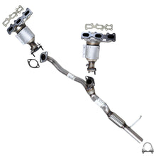 2013-2019 Ford Explorer 3.5L Pair of Exhaust Manifold Catalytic Converter with Flex Y Pipe Kit | EPA Approved
