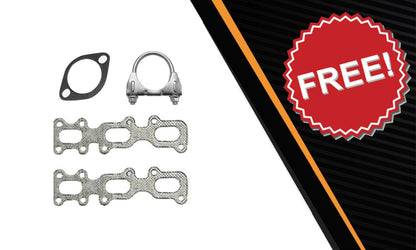 2013-2019 Ford Explorer 3.5L Pair of Exhaust Manifold Catalytic Converter with Flex Y Pipe Kit | EPA Approved