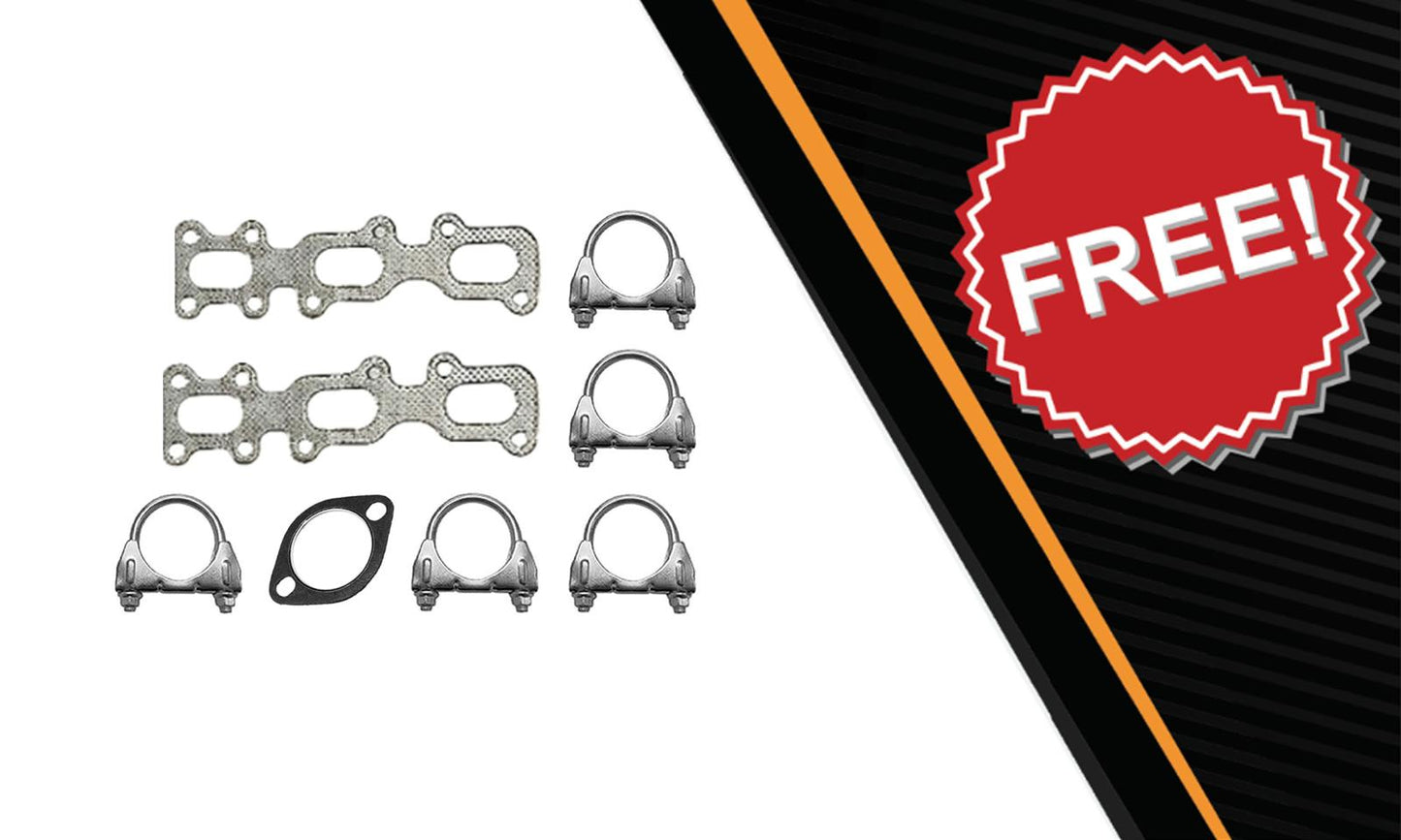 2013-2019 Ford Explorer 3.5L Pair of Exhaust Manifold Catalytic Converter Resonator and Y Pipes Kit | EPA Approved