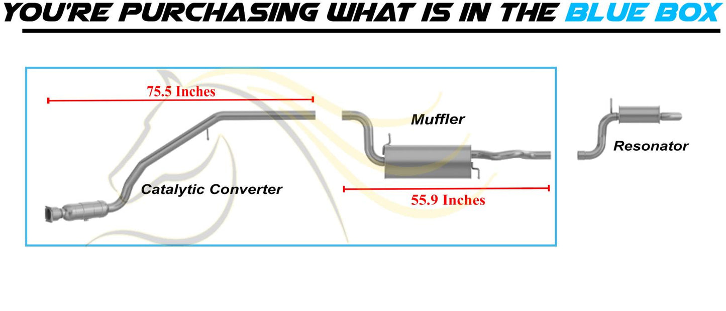 2009-2010 Volkswagen Routan 3.8L Rear Catalytic Converter and Muffler | EPA Approved