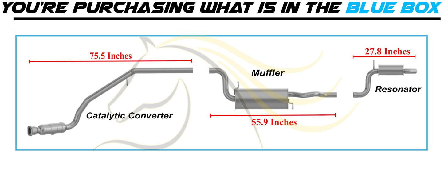 Complete Exhaust System for 2008-2010 Town & Country 3.8L | 2008-2010 Dodge Grand Caravan 3.8L