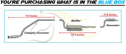 Complete Exhaust System for 2008-2010 Town & Country 3.8L | 2008-2010 Dodge Grand Caravan 3.8L