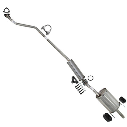 2001-2003 Acura EL 1.7L Exhaust Resonator and Muffler w/ Hanger Stainless Steel