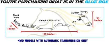 2016-2021 Mitsubishi Outlander Sport 2.0L Complete Exhaust System | EPA Approved | 4WD with Automatic Transmission