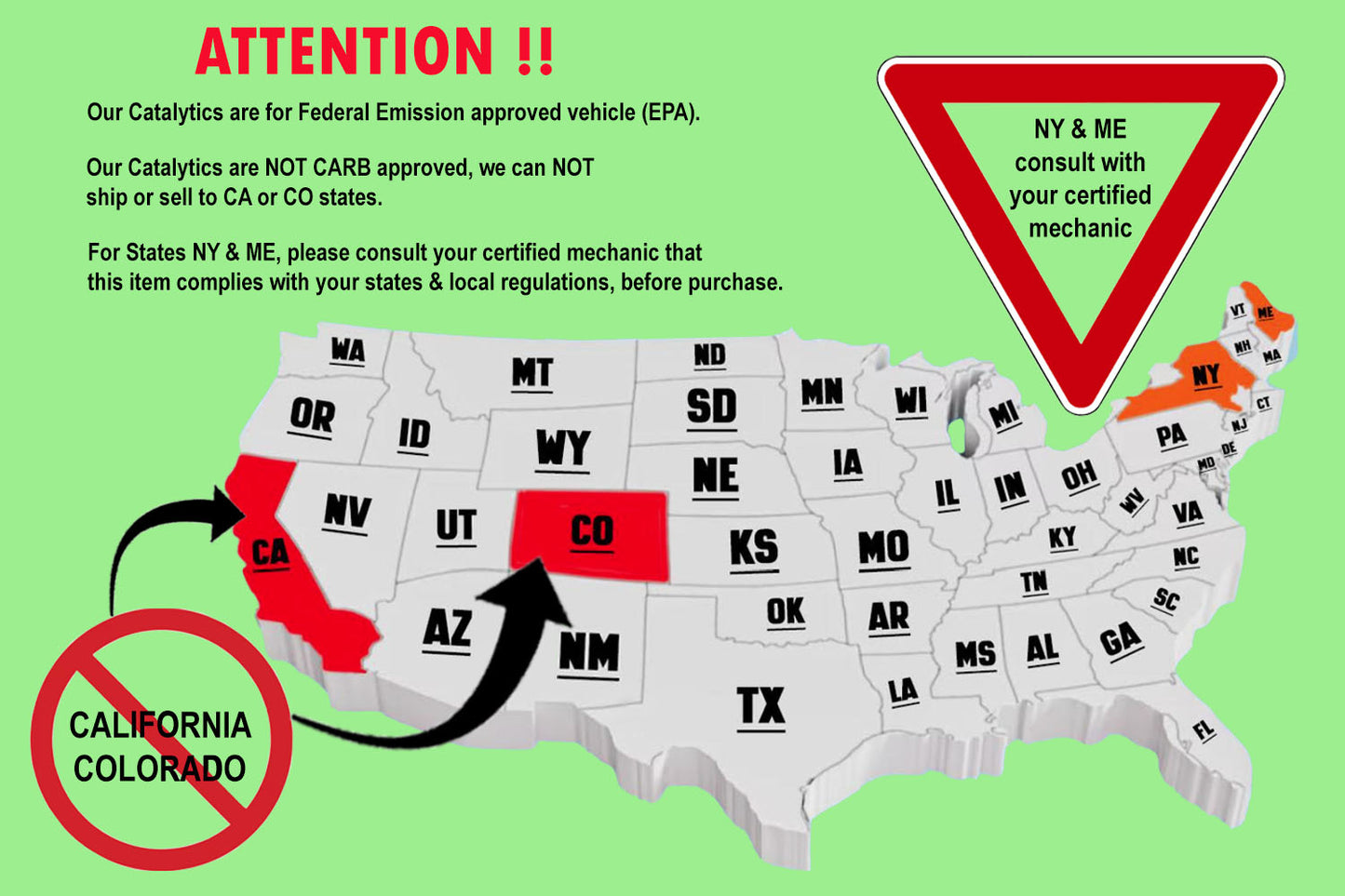 2016-2021 Mitsubishi Outlander Sport 2.0L Complete Exhaust System | EPA Approved | 4WD with Automatic Transmission