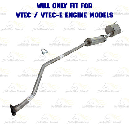 Catalytic, Resonator, and Muffler for 2001-2005 Honda Civic 1.7L - For GX and EX/VTEC and VTEC-E