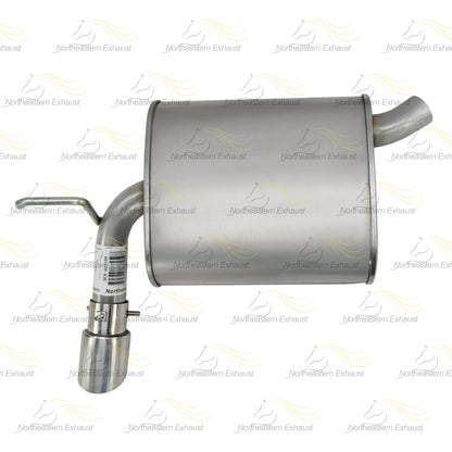 Stainless Steel Driver Side Exhaust Muffler with Tip for 2007-2010 Ford Edge 3.5L | 2007-2010Lincoln MKX 3.5L