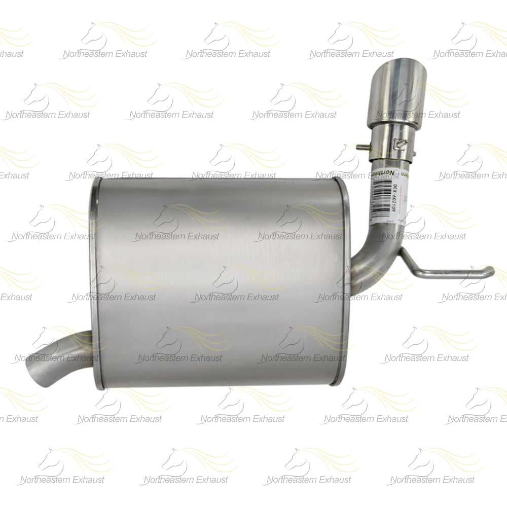 Stainless Steel Driver Side Exhaust Muffler with Tip for 2007-2010 Ford Edge 3.5L | 2007-2010Lincoln MKX 3.5L