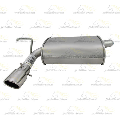 Stainless Steel Driver Side Exhaust Muffler with Tip for 2007-2010 Ford Edge 3.5L | 2007-2010Lincoln MKX 3.5L
