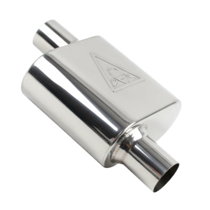 Stainless Steel Performance Universal Exhaust Muffler 2.25" ID x 2.38" OD x 13" Long