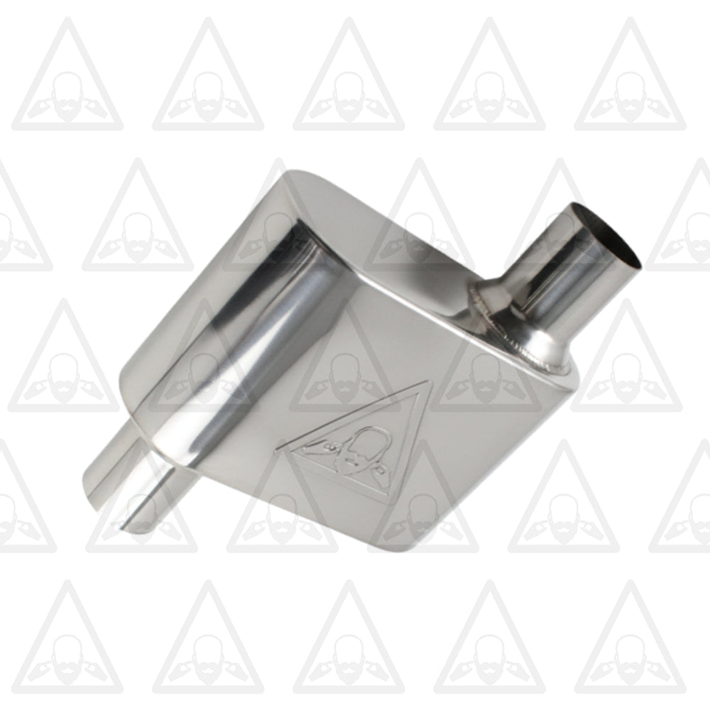 Stainless Steel Performance Universal Exhaust Muffler 2.25" ID x 2.38" OD x 13" Long