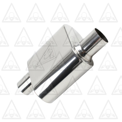 Stainless Steel Pair of Performance Universal Exhaust Muffler 2.25" ID | 2.38" OD | 13" Long