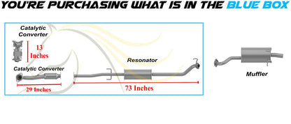 2010-2011 Honda CR-V 2.4L Front and Rear Catalytic Converter Resonator Pipe Kit | EPA Approved