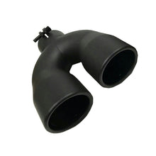 Black-Coated Universal Dual Exhaust Tip 2.5" Inlet | 3.5" Outlet | 9.5" Length