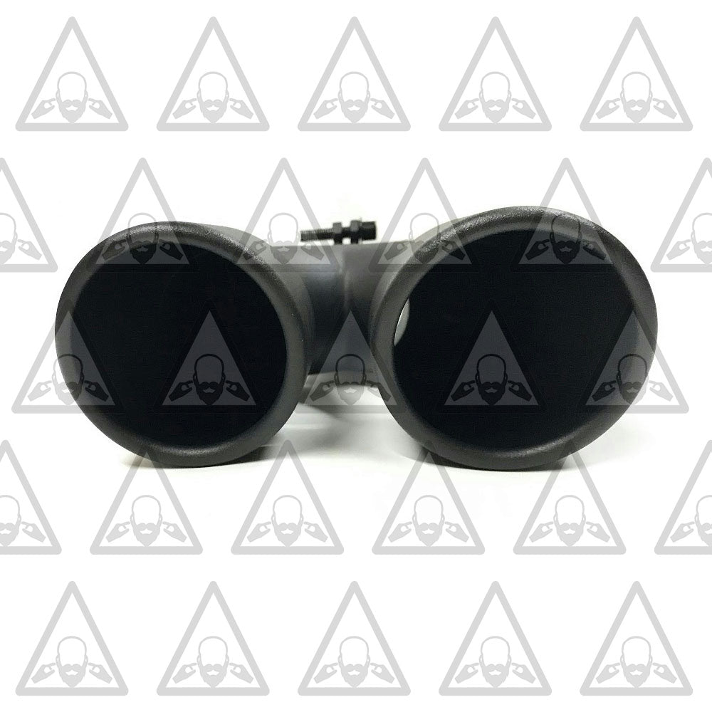 Black-Coated Universal Dual Exhaust Tip 2.5" Inlet | 3.5" Outlet | 9.5" Length