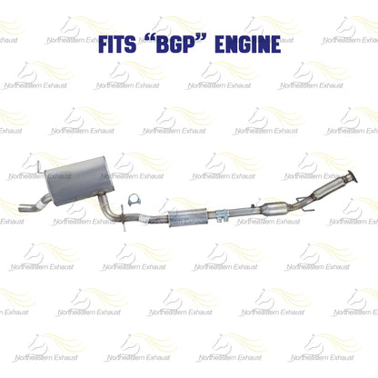 2005-2007 Volkswagen Jetta 2.5L Exhaust Catalytic Converter and Resonator Pipe | EPA Approved | BGP Engine