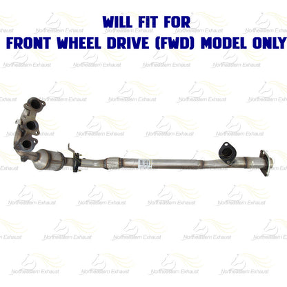 2004-2006 Toyota Sienna 3.3L Driver-side Exhaust Manifold Catalytic Converter and Y Pipe | EPA Approved | FWD