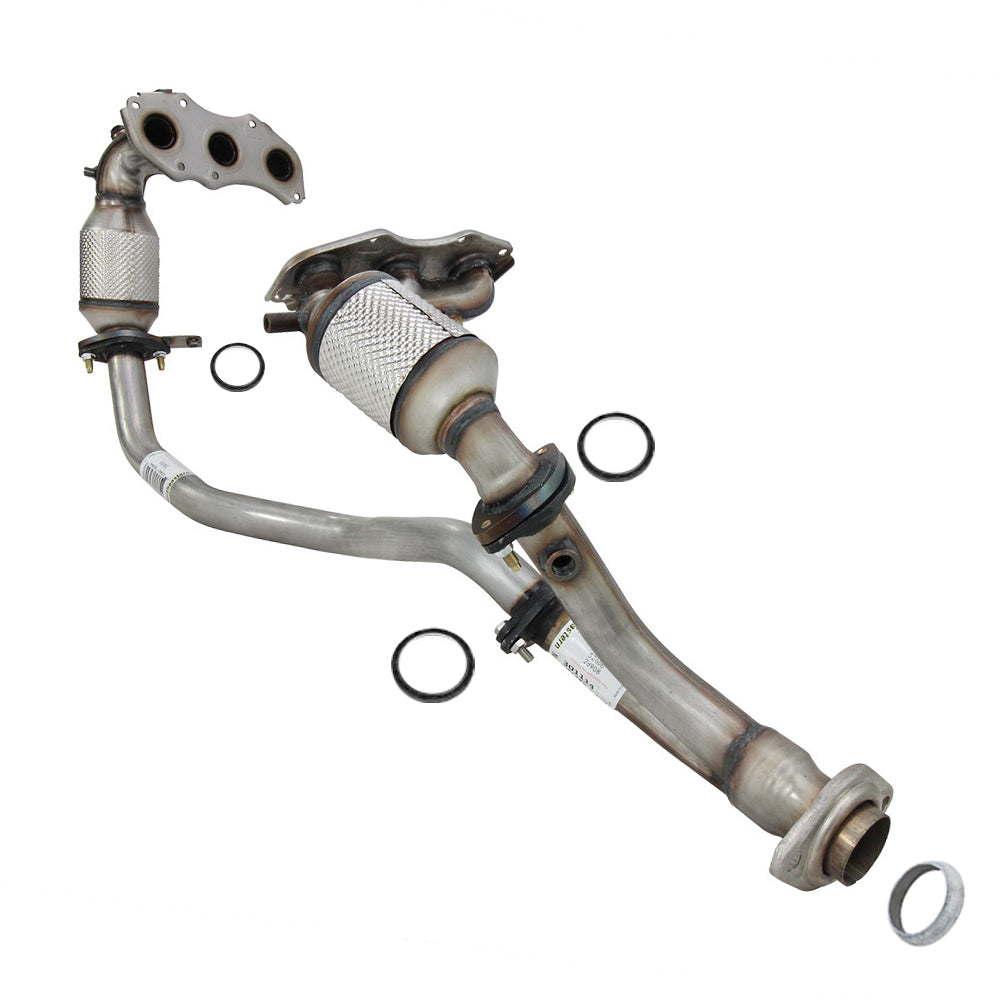 2014-2016 Toyota Highlander 3.5L Pair of Exhaust Manifold Catalytic Converter Front and Y Pipe Kit | EPA Approved | GAS Engine