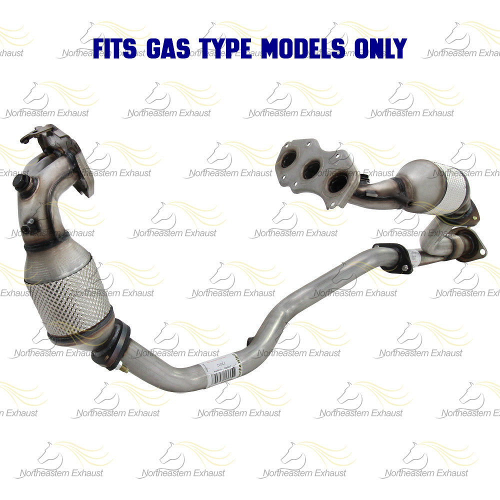 2014-2016 Toyota Highlander 3.5L Pair of Exhaust Manifold Catalytic Converter Front and Y Pipe Kit | EPA Approved | GAS Engine