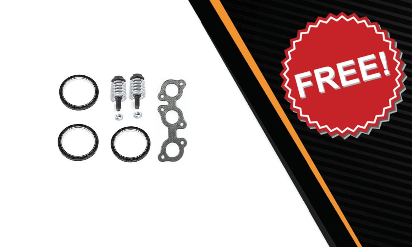 2004-2006 Toyota Sienna 3.3L Pair of Exhaust Manifold Catalytic Converter and Y Pipe Kit | EPA Approved | FWD