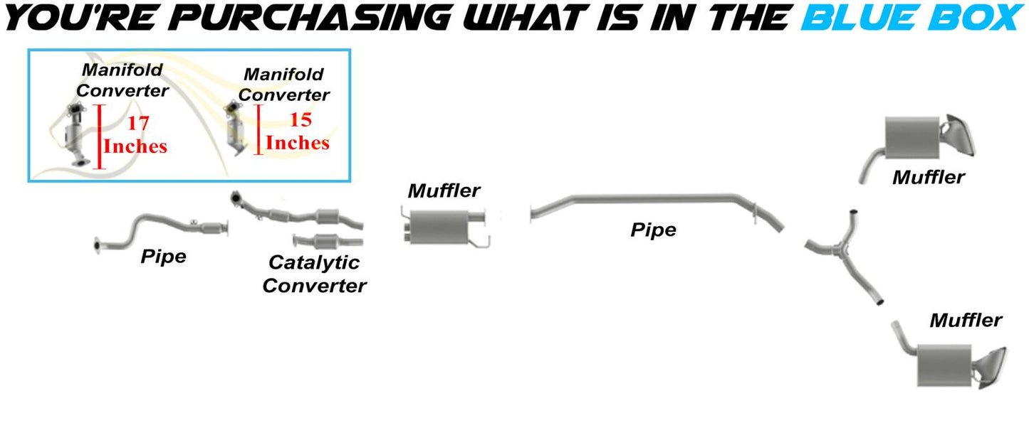 2018-2023 Chevrolet Traverse 3.6L Pair of Exhaust Manifold Catalytic Converter | EPA Approved