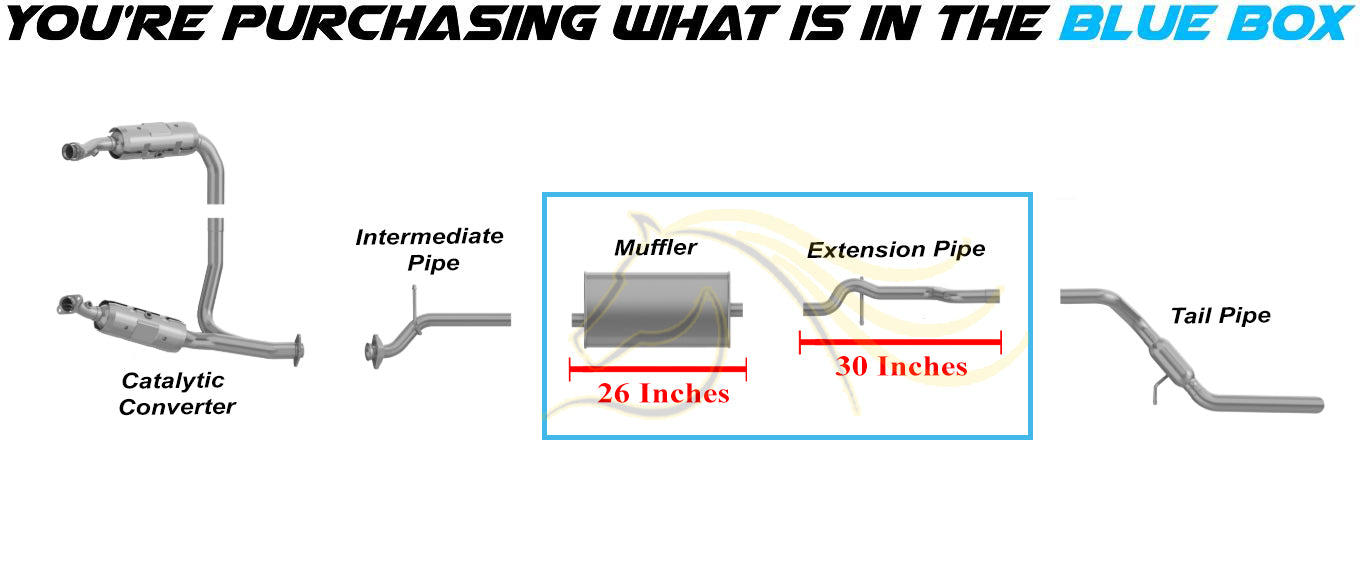 2006-2010 Mercury Mountaineer 4.0L Exhaust Muffler and Extension Pipe