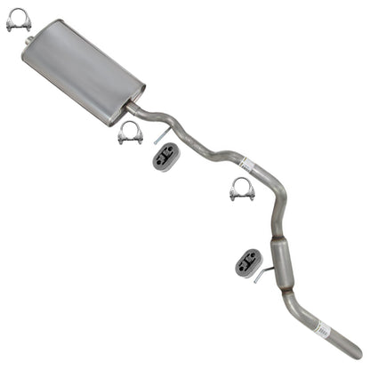 2006–2010 Ford Explorer and Explorer Sport Trac 4.0L Stainless Steel Muffler, Extension Pipe and Tail Pipe