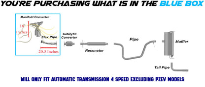 2008-2010 Chevy Malibu 2.4L Exhaust Manifold Catalytic Converter and Flex Pipe | EPA Approved | 4-Speed Automatic Transmission | Non-PZEV