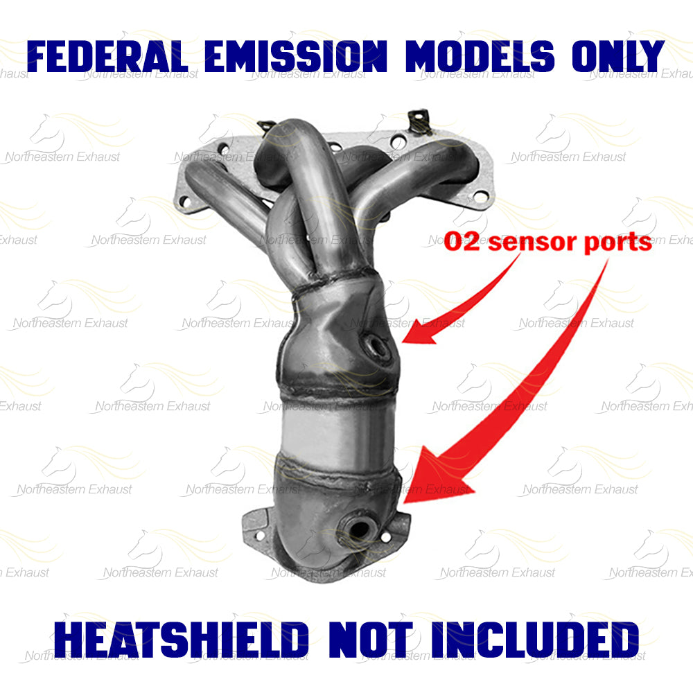 2002-2006 Nissan Altima and Sentra 2.5L Manifold Catalytic Converter - EPA Approved | Front