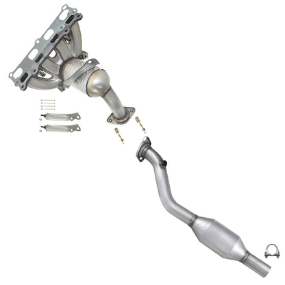 2007-2008 Dodge Caliber 2.4L Front Manifold and Rear Catalytic Converter | EPA Approved | AWD