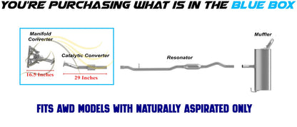 2007-2008 Dodge Caliber 2.4L Front Manifold and Rear Catalytic Converter | EPA Approved | AWD