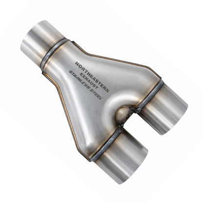 Stainless Steel Universal Exhaust Stamped 2.5" Y Pipe