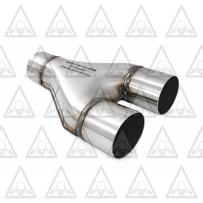 Stainless Steel Universal Exhaust Stamped 2.5" Y Pipe