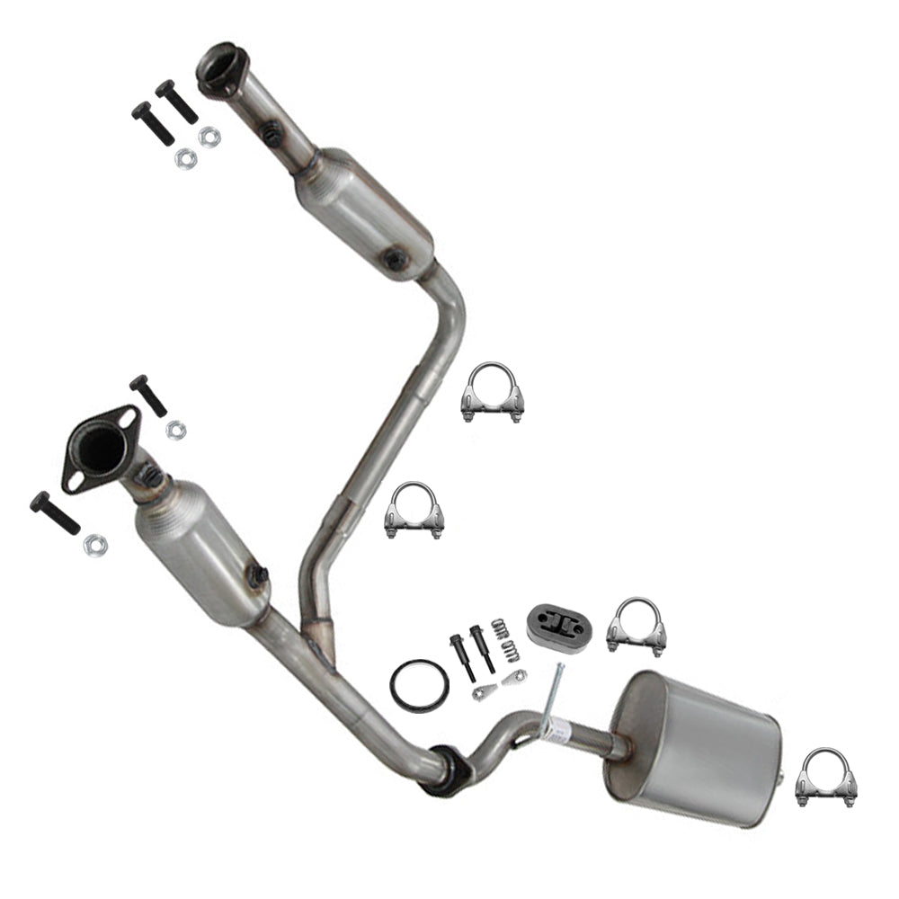 2006-2010 Ford Explorer 4.0L Exhaust Catalytic Converter, Intermediate Pipe and Muffler | EPA Approved