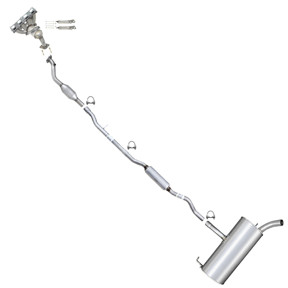 2007-2011 Jeep Patriot 2.4L 4WD Complete Exhaust System Kit | EPA Approved